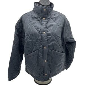 New Social Standards quilted Twill‎ jacket color Black size XS.